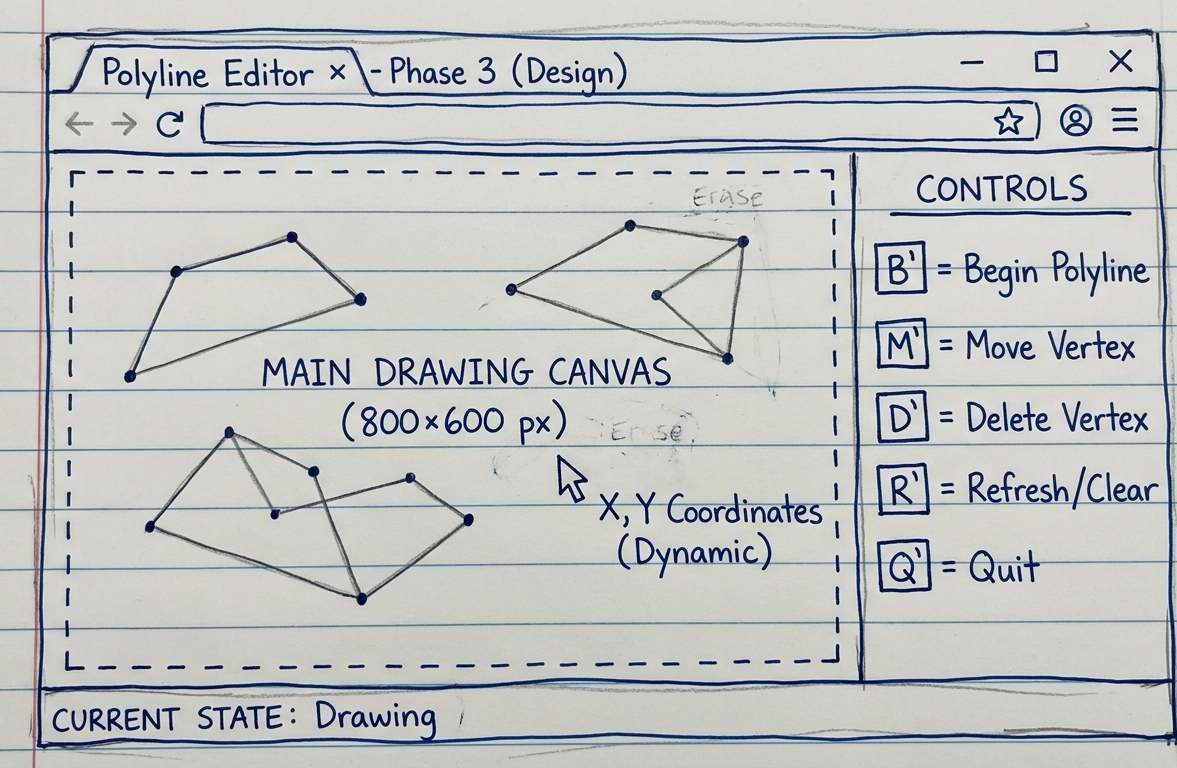 Hand-drawn UI Mockup